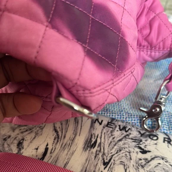 MZ Wallace Pink Quilted Crossbody Bag - Picture 12 of 16